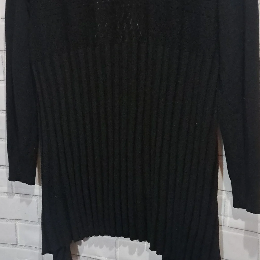 Classy Black Women's Cardigan Sweater - Picture 6 of 6